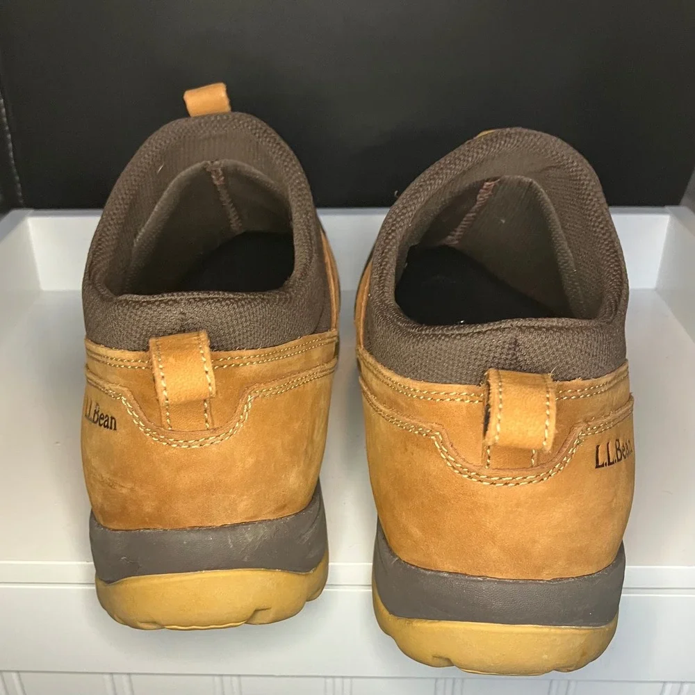 LL Bean Storm Chaser Slip On Boots Mens 13 Brown‎ Waterproof Duck Shoes 297727